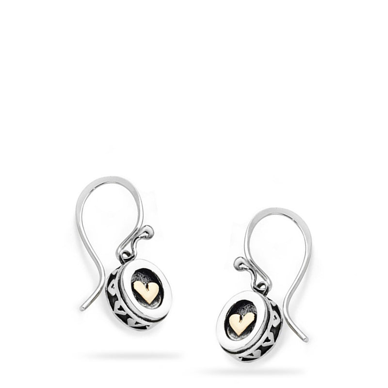 Heart Detailed Drop Earrings