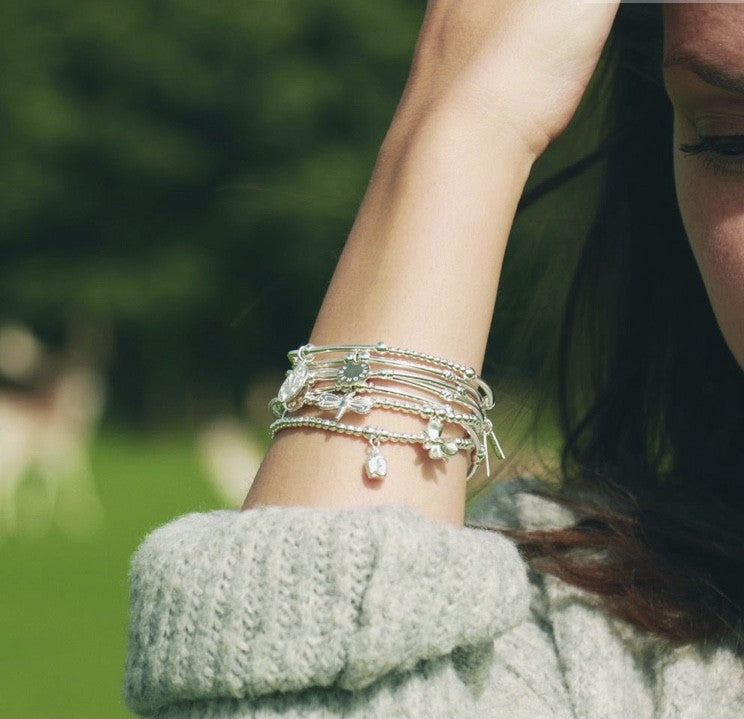 Mini Cube Double Feather Bracelet