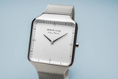 Max René Polished Silver Watch