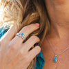 Pebble Azure Gemstone Necklace