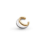 Bevel Link Golden Solo Silver Ear Cuff