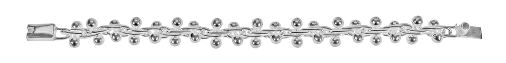 Silver Statement Beaded Bracelet