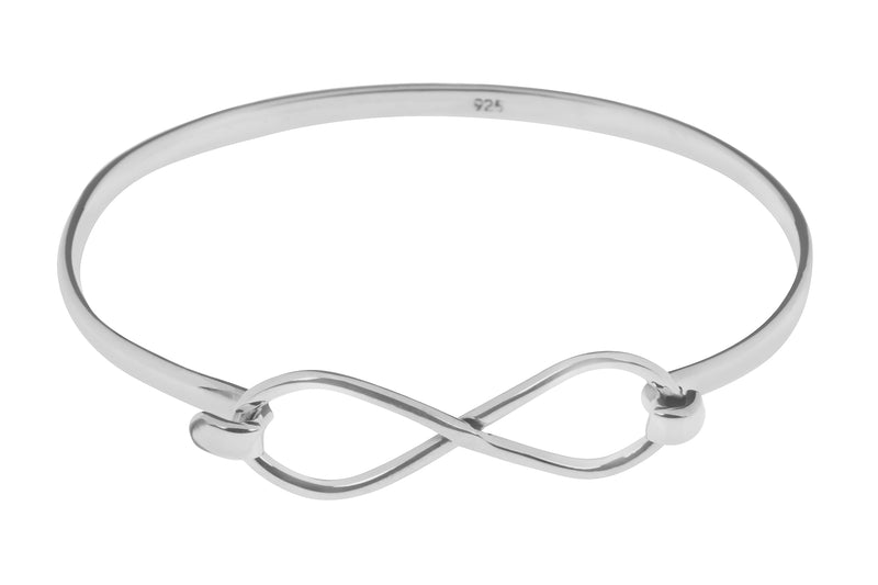 Silver Infinity Cuff Bangle
