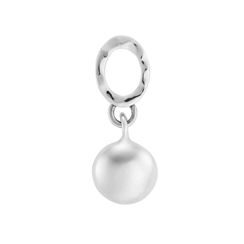 Silver Ball Drop Earrings