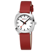 Petite Cushion, Red Vegan Grape Leather, 31mm Watch