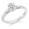 Oval Diamond Trilogy Engagement Ring