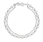 Silver White Freshwater Pearl Orissa Bracelet
