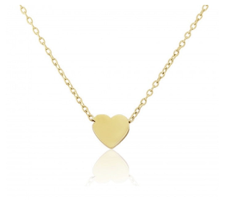 Heart Pendant Necklace in 9ct Gold
