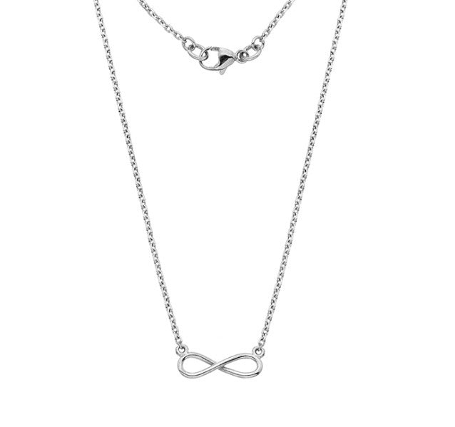 White Gold Infinity Necklace