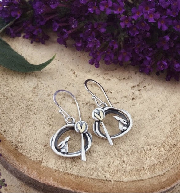 Silver Woodland Earrings