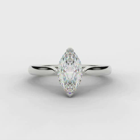 Marquise Cut Diamond Solitaire Ring