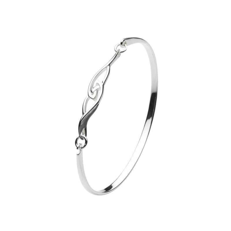 Silver Coira Celtic Bangle