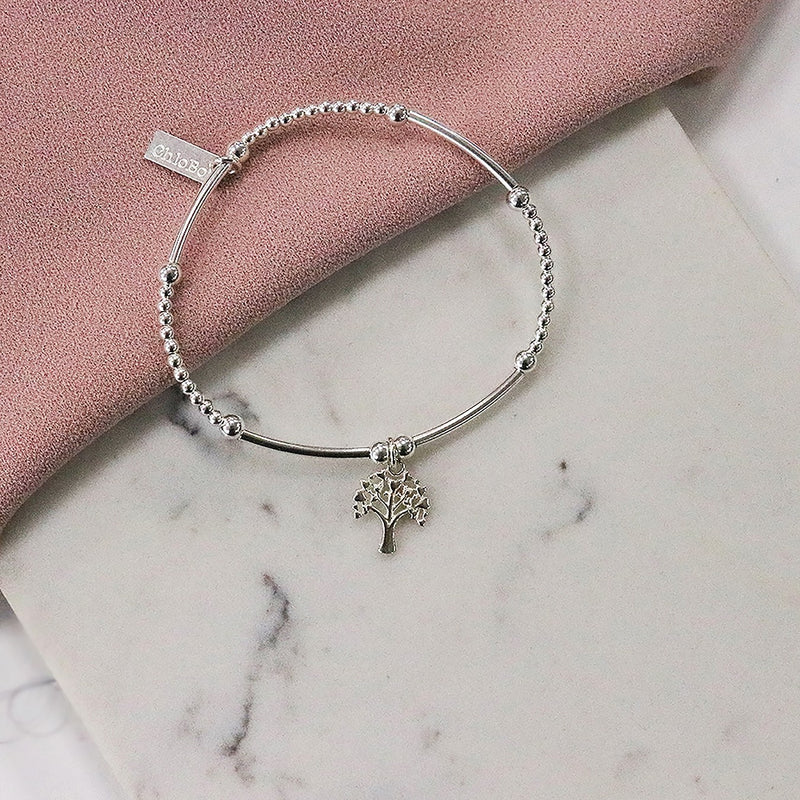 ChloBo Cute Mini Heart Tree of Life Bracelet