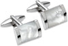 Steel Mother of Pearl Cuff Links