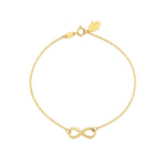 Yellow Gold Infinity Bracelet