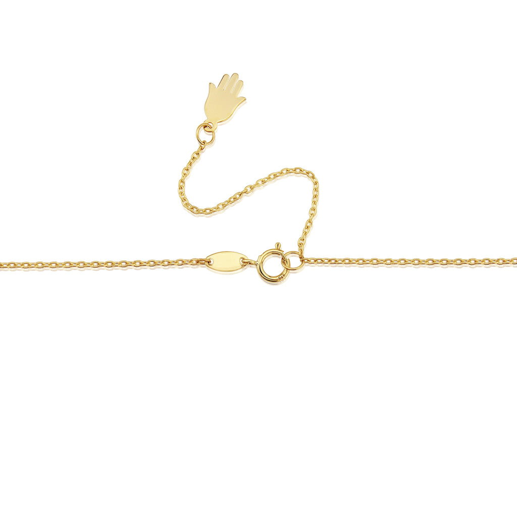 Yellow Gold Infinity Necklace