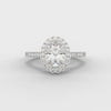 Oval Cut Diamond Halo Ring