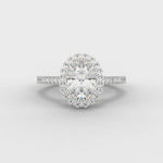 Oval Cut Diamond Halo Ring