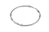 Silver Twist Solid Bangle