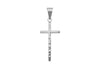 Silver Hammered Cross Pendant and Chain