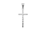 Silver Hammered Cross Pendant and Chain