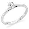 Oval Diamond Solitaire Ring