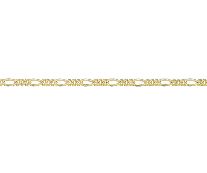 Yellow Gold Filed Figaro Anklet Chain