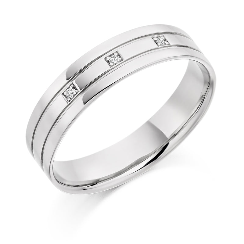 Gents Diamond Ring in Platinum