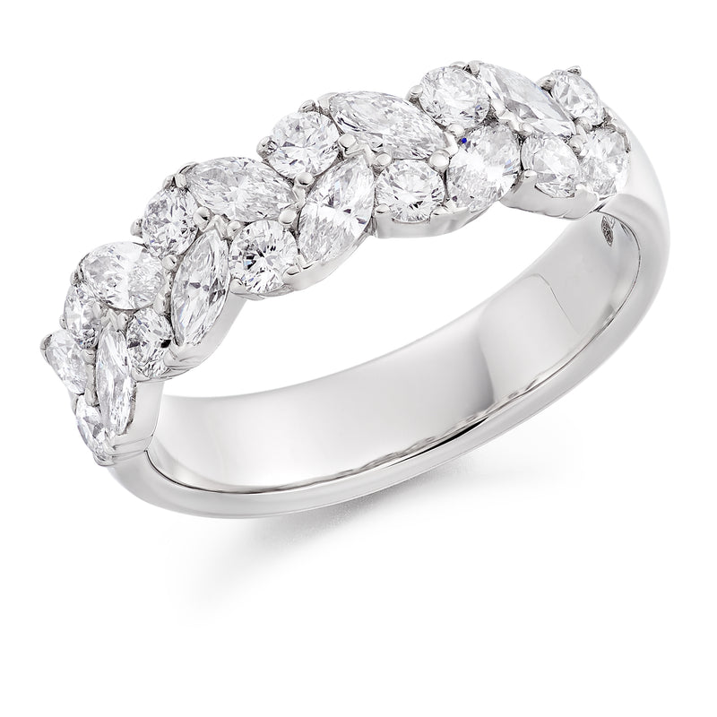 Platinum Marquise Diamond Dress Ring