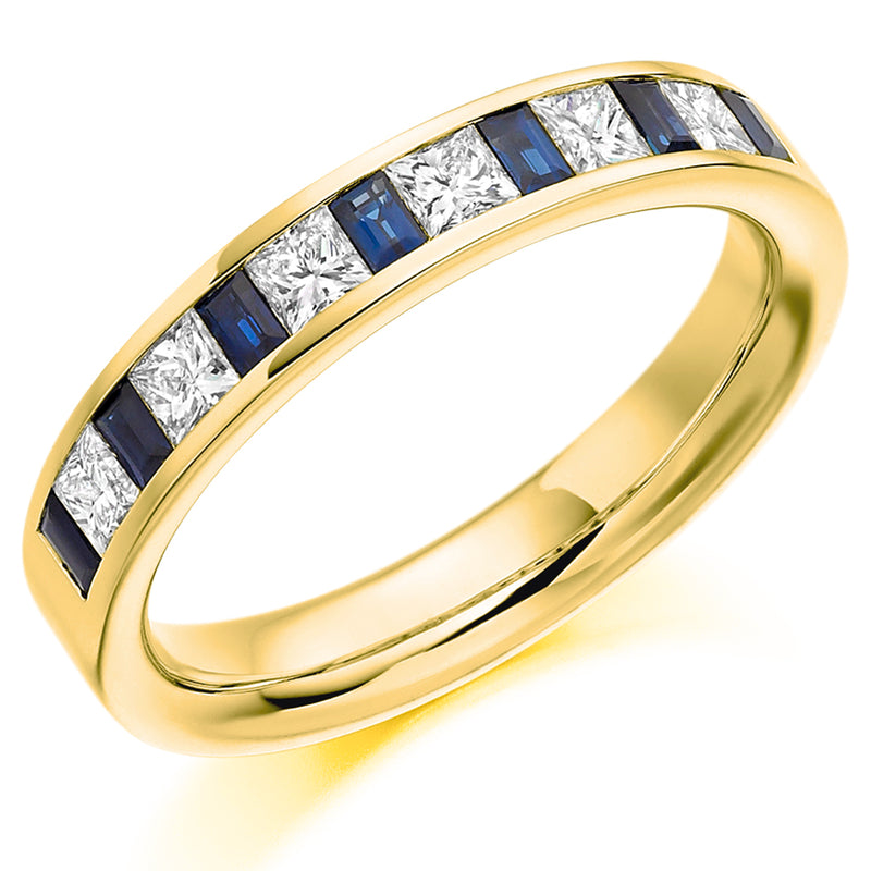 Sapphire and Diamond Eternity Ring