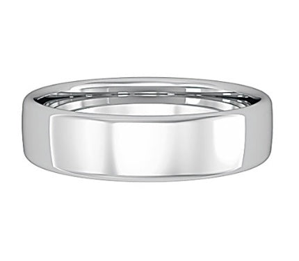 Platinum Bombe' Court 5mm Wedding Ring