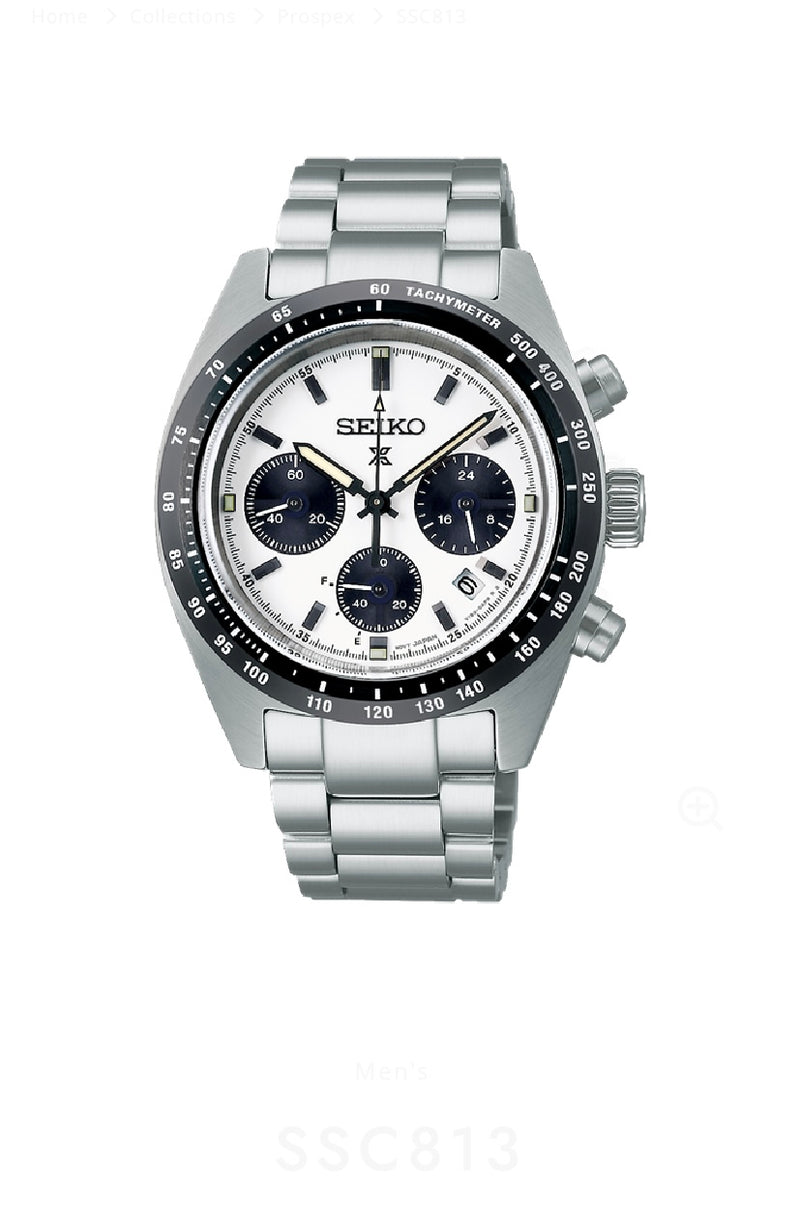 PROSPEX Speedtimer Solar Chronograph SEIKO Men's Wristwatch
