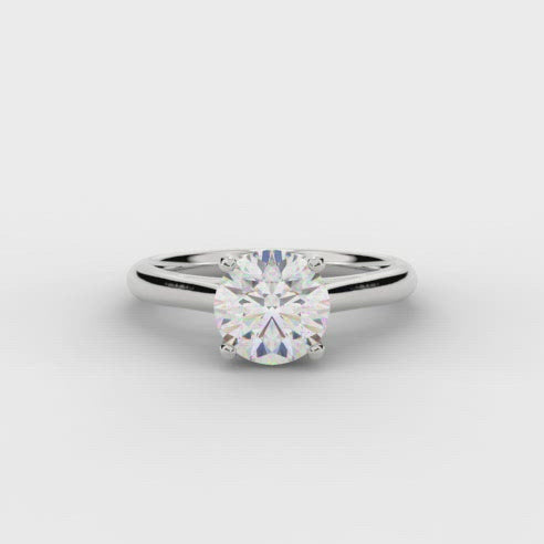 Platinum Brilliant Cut 0.50ct Diamond Solitaire Ring