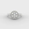 Platinum Brilliant Cut Diamond Halo Ring