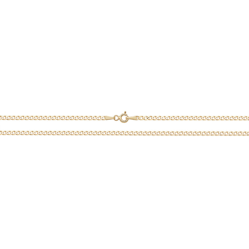 9ct Gold Flat Curb Chain