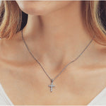 Swarovski Zirconia Small Cross Necklace