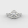 Platinum Diamond Halo Engagement Ring