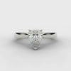 Pear Cut Diamond Solitaire Ring