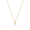 Diamond Solitaire Pendant in Yellow Gold