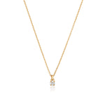 Diamond Solitaire Pendant in Yellow Gold