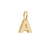 Gold Initial Dainty Charm Pendant