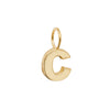 Gold Initial Dainty Charm Pendant