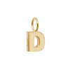 Gold Initial Dainty Charm Pendant