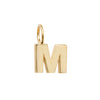 Gold Initial Dainty Charm Pendant