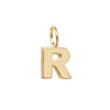 Gold Initial Dainty Charm Pendant