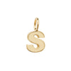 Gold Initial Dainty Charm Pendant